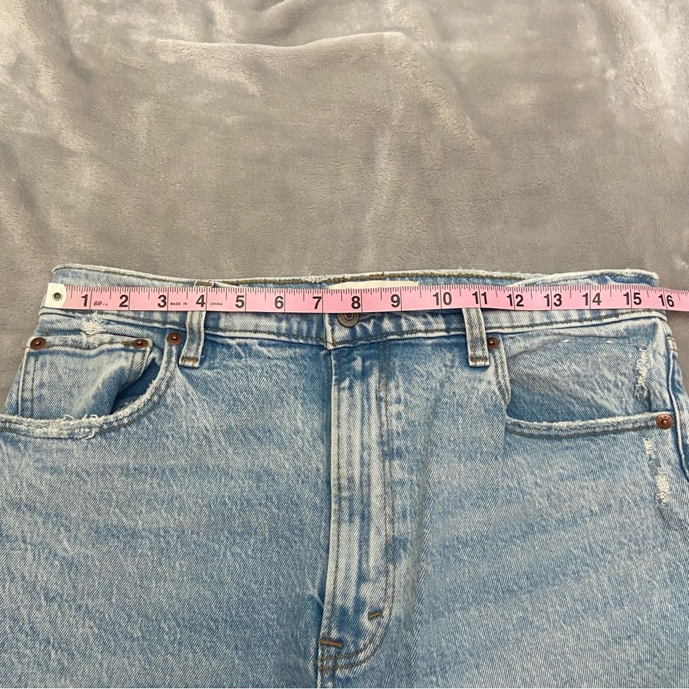 Abercrombie & Fitch Light Blue Straight Leg Jeans - Picture 6 of 12